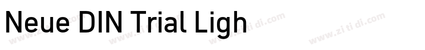 Neue DIN Trial Ligh字体转换